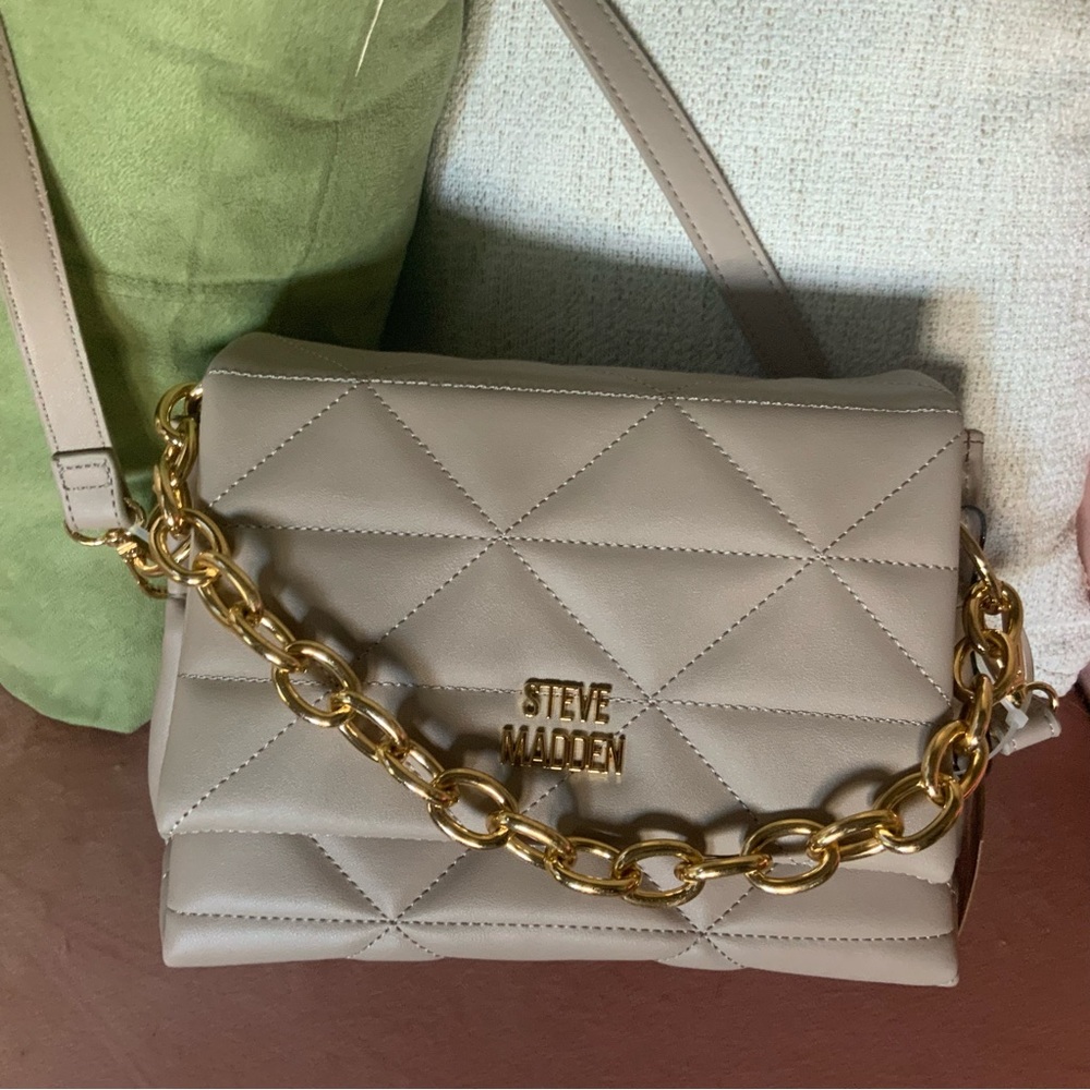 Steve Madden GRY quilted  Crossbody Bag - Picture 3 of 11